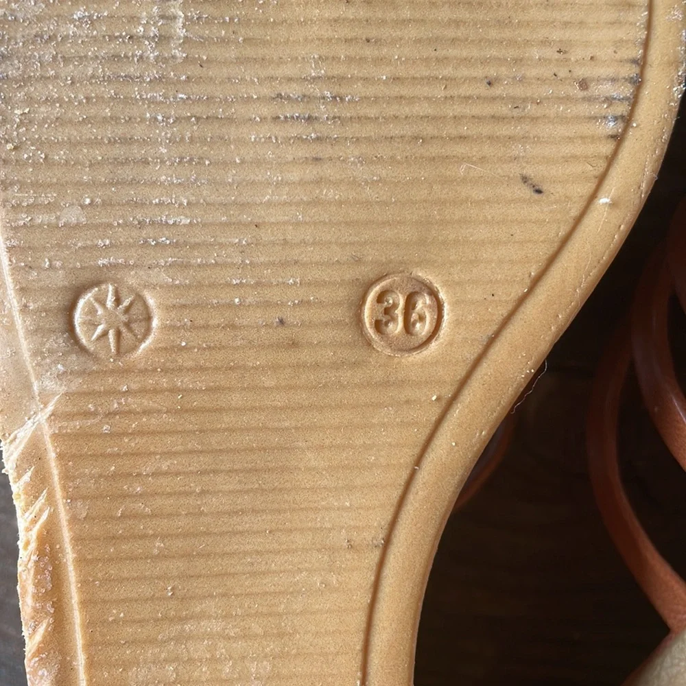 Vintage‎ CELINE soft soled strap wedge sandals